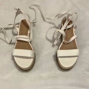 White Gladiator Sandals